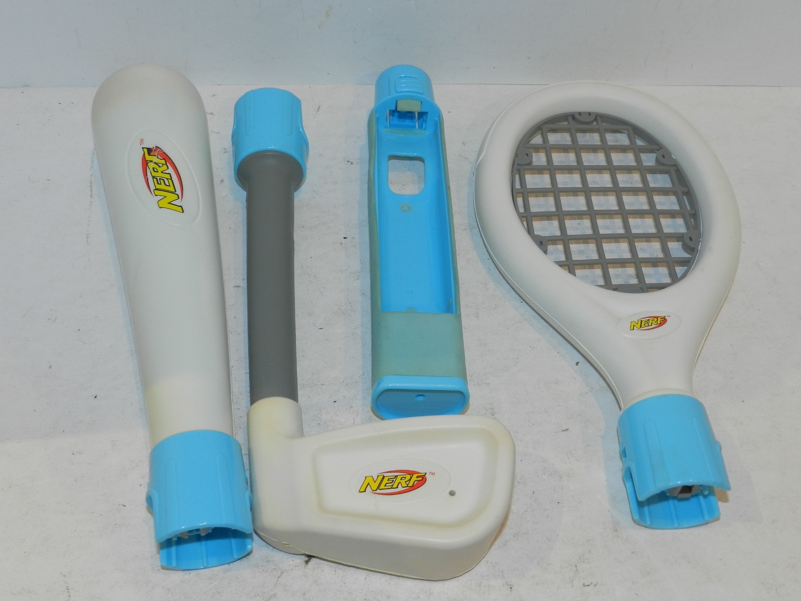 NERF Sports Pack Wii Bat Tennis Racquet Golf Club Attachment
