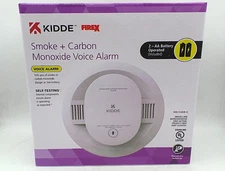 Kidde Smoke & Carbon Monoxide Alarm - Wire-Free Interconnect - Voice Alarm - NEW