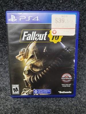 Fallout 76 PS4 GameStop Exclusive Sony PlayStation 4 Video Game Complete