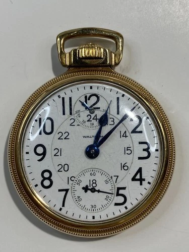 Antique Waltham 23 Jewels Gold Filled Pocket Watch, Pre-Owned, Runs (RB-#35)