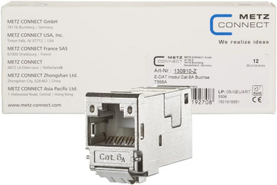 METZ CONNECT E-DAT Modul Cat.6A 8(8) Buchse, (12 Stück)