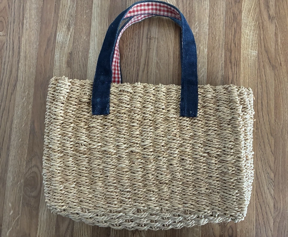 Bolso de Mano Tommy Hilfiger Natural Tejido Paja Cornhusk Playa Foto 2 de 2