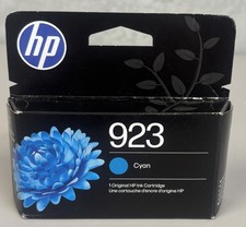 HP Genuine 923 Cyan Ink 4K0T0LN OEM 8122e 8124e 8130 8134e - Mar 2028