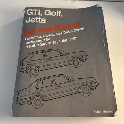 GLI GTI 16v Jetta Golf Mk2 Bentley Gas Diesel Service Manual 1985