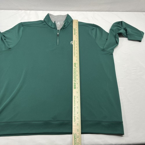 Johnnie-O Michigan State Spartans Jacket Mens XXL Green 1/4 Zip Pullover NCAA - Picture 5 of 8