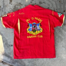 1970s USAF Military Souvenir Bowling Shirt Large Yokota Air Base Japan