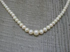 Stunning Vintage 9ct Yellow Gold Knotted Graduated Round Akoya Pearl Necklace