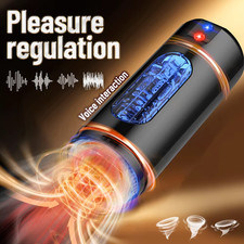 Men's Masturbator Pocket Pussy Automatic Male Masturbation Cup Intelligent Voice