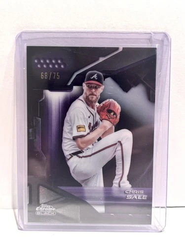 2026 Topps Chrome Black /75 - Chris Sale - Purple Refractor