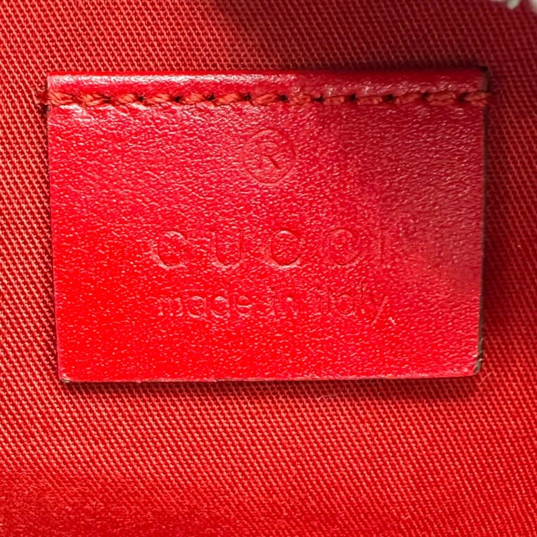 GUCCI Children Star Logo Canvas Waist Pouch Red Used Women's Bag thumbnail 7