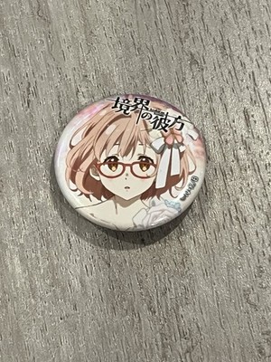 KYOUKAI NO KANATA MIRAI KURIYAMA KYOANI MEMORIAL CAN BADGE METAL BUTTON PIN