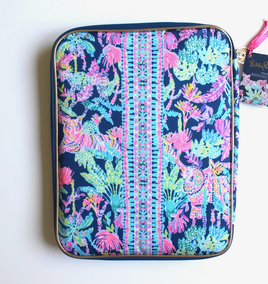 Lilly Pulitzer Notebook Agenda Folio Laptop Tablet Organizer Seen and Herd NWT - Image 4 of 4