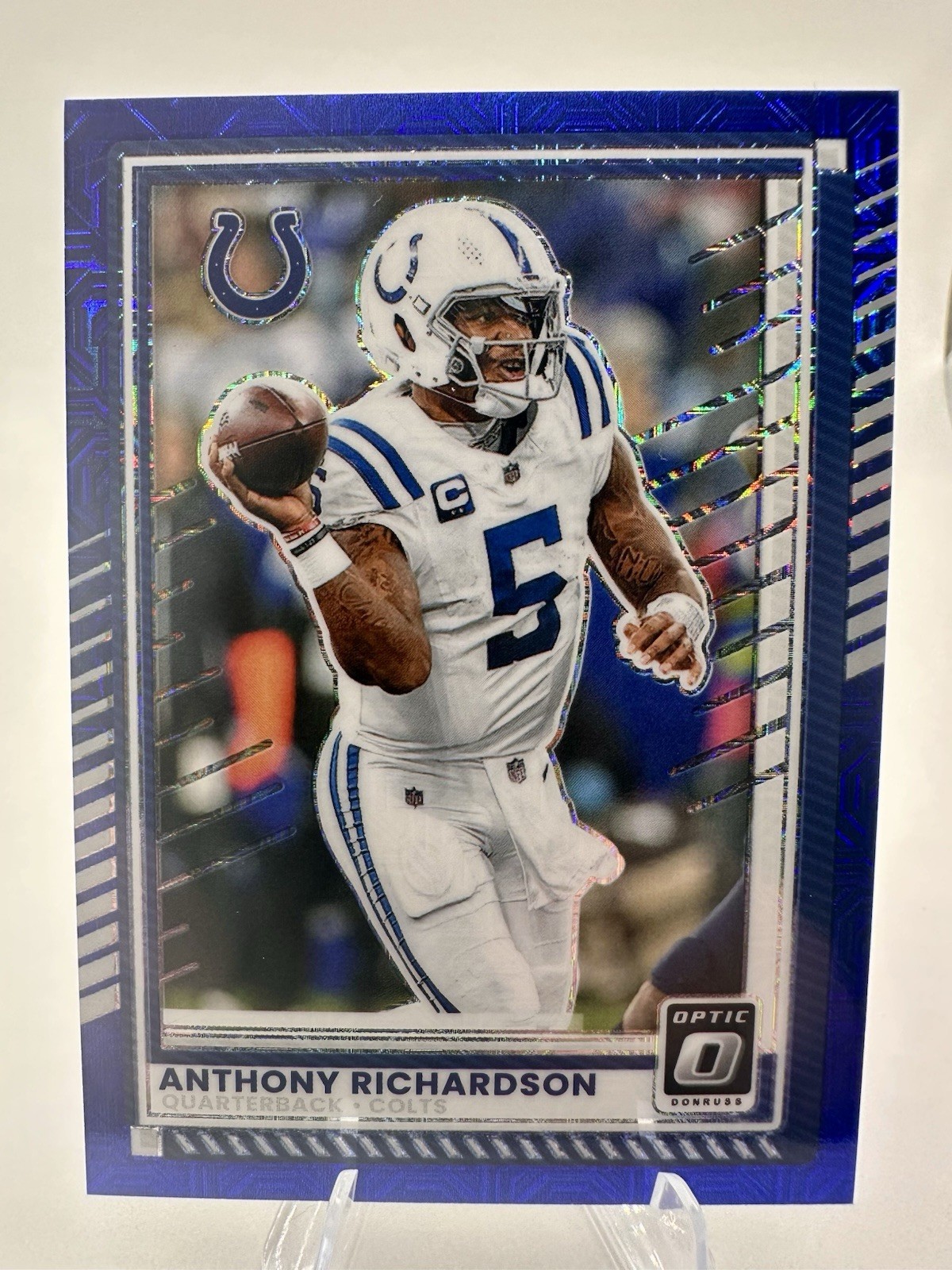 2025 Panini Donruss Anthony Richardson 21/55 Blue Mojo Indianapolis Colts No. 72