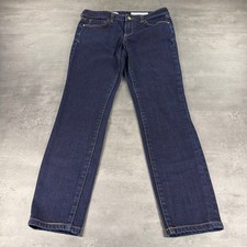 Anthropologie Pilcro Letterpress Jeans Stet 27 Skinny Dark Wash Denim Stretch