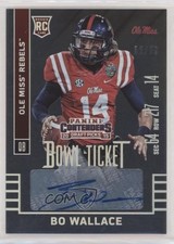 2015 Panini Contenders Draft Picks Bowl Ticket 32/99 Bo Wallace #156 Auto yf0