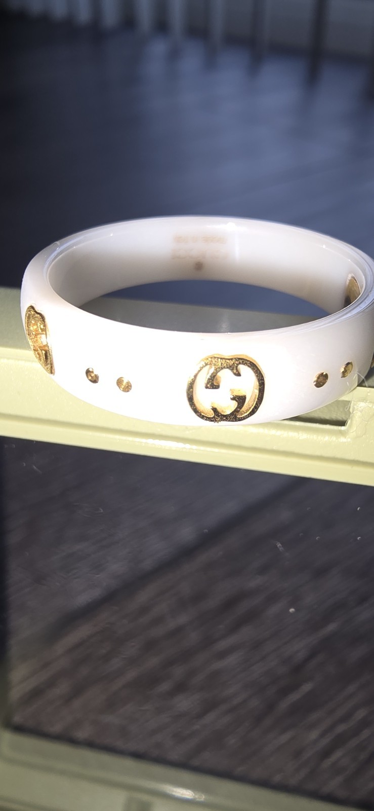 GUCCI Ceramic Interlocking Ring - image 6