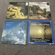 4x Beethoven LPs various titles, see pictures for descriptions,