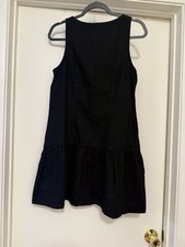 ASOS Design Black Tiered Mini Dress Linen Women’s Sz S
