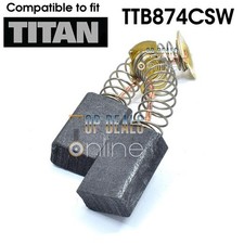 Carbon Brushes for TITAN TTB874CSW Circular Saw 165mm 240v 1200w