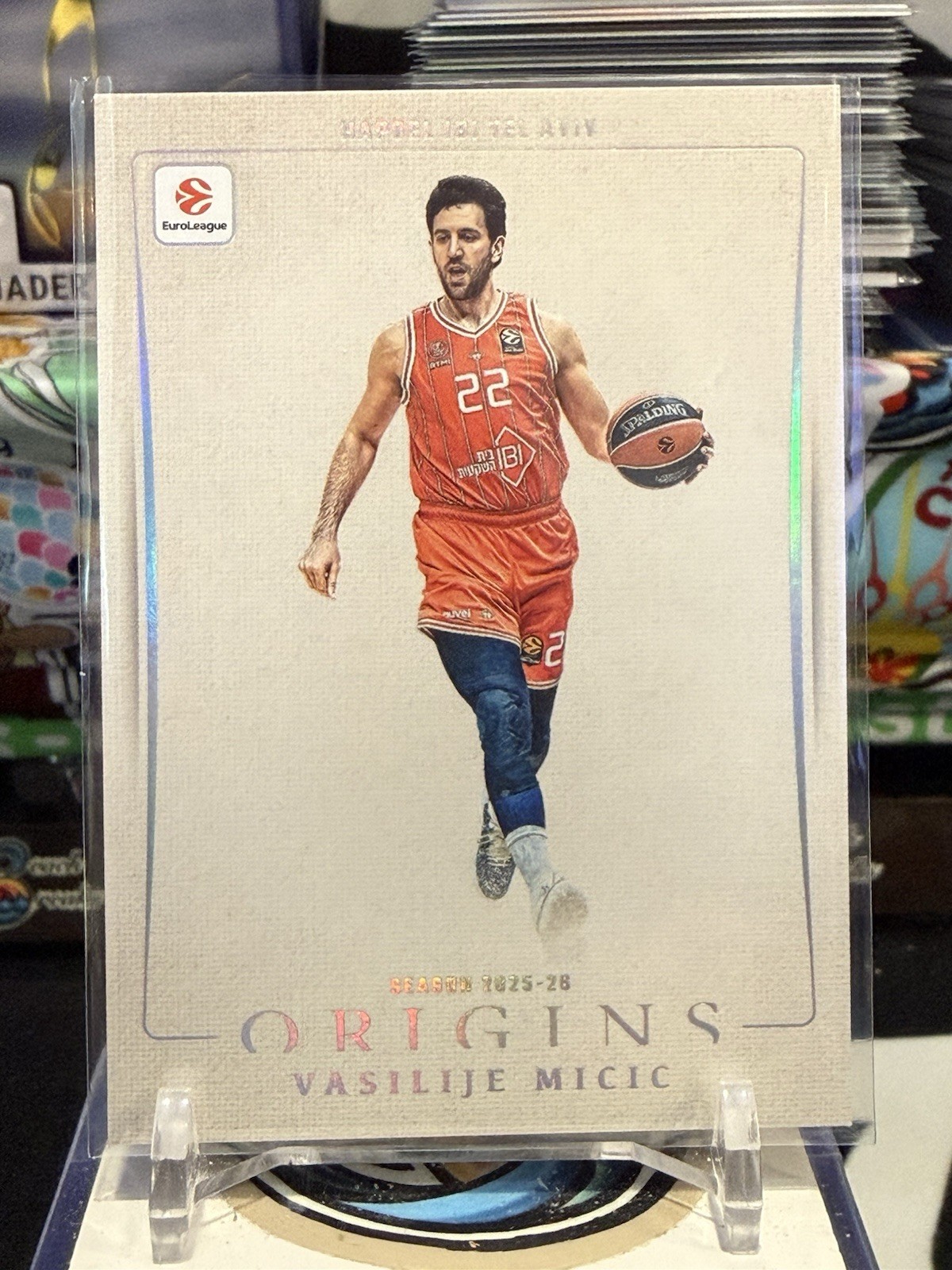 Vasilije Micic #9 2025-26 Panini Origins EuroLeague Basketball Blank Slate