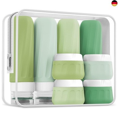 Gemice Reiseflaschen Zum Befüllen 8 Pack, Tsa genehmigt Silikon Reiseflaschen 3 