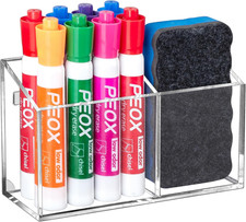 Magnetic Dry Erase Marker Holder for Whiteboard,Non-Slip Acrylic Magnet Pen Hold