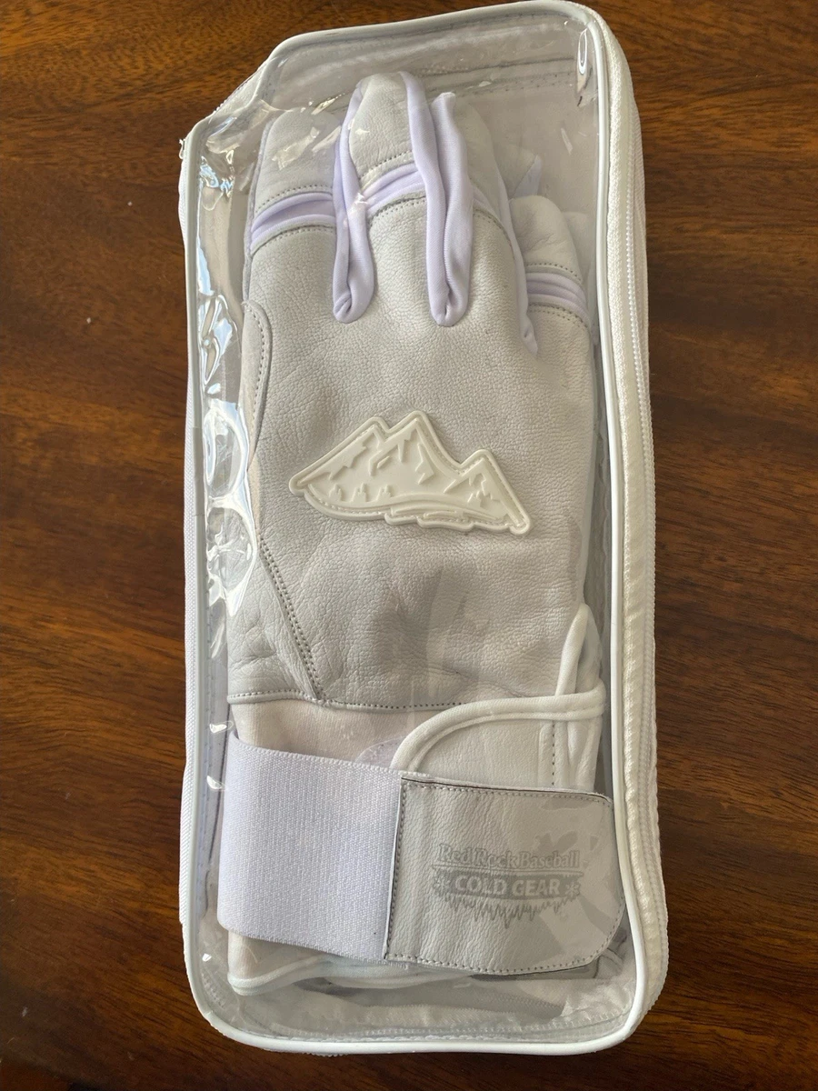 Guantes de bateo de béisbol para clima frío cuero Cabretta puño largo agarre talla grande