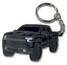Chevy Keychain Compatible with Chevy Silverado 1500 Accessories - Toy Black
