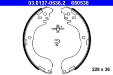 ATE Bremsbackensatz 03.0137-0538.2 für NISSAN JUKE F15 Van DIG dCi LPG CVTC