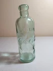 VTG Aqua Glass Coca Cola Bottle Embossed Retro Farmhouse Bar Decor
