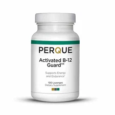 PERQUE Activated B-12 Guard 100 Lozenges, EXP 07/2026
