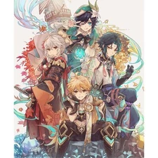 Genshin Impact Anime Fleece Throw Blanket 40"x50"