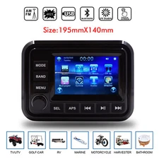 GUZARE AM/FM Radio Receiver USB Bluetooth Waterproof Marine Stereo MP4 Player