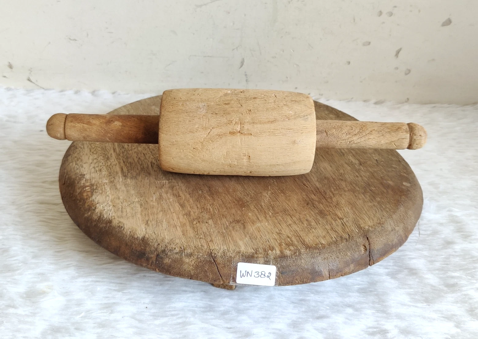 Antique Handmade Tortilla Bread Bakers Wooden Rolling Pin With Board Retro WN382
Opens in a new wind