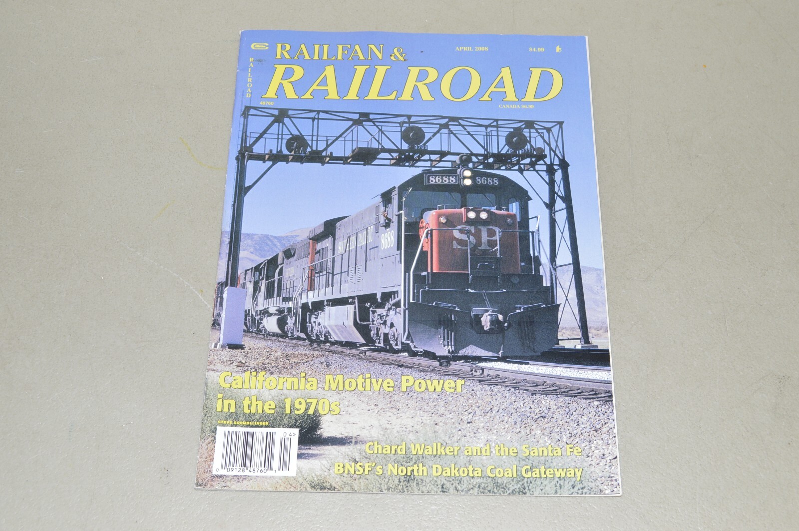 magazine train railfan & railroad April 2008 CA Power Santa ND Coal Gateway BNSF
