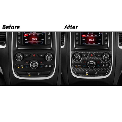 Carbon Fiber Interior Climate Control Cover Trim For Dodge Durango 2014-2020 - Picture 3 of 12