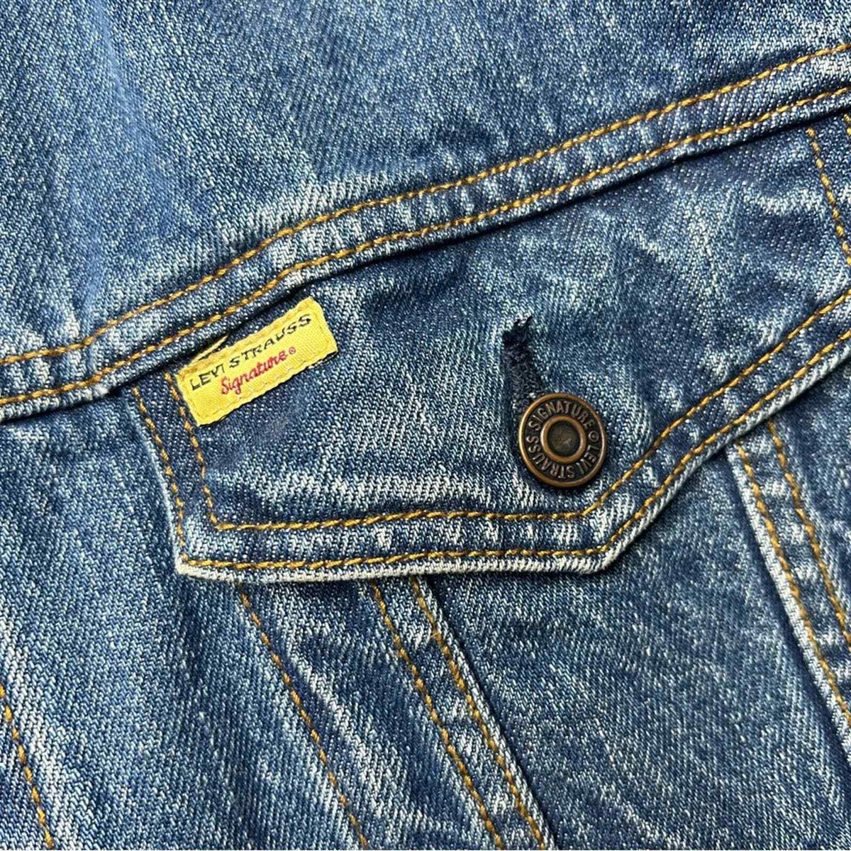 Levi Strauss Signature 1873 Denim Trucker Jacket Size XL Levi Strauss Signature 1873 Denim Trucker Jacket Size XL