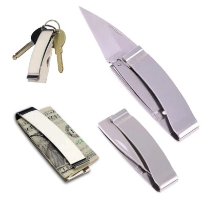 Money Clip Knife - EDC Taschenmesser Geldklammer Gürtelclip Taschenclip 42a konf