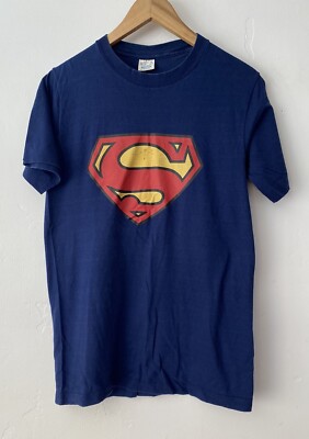 Vintage 70s Belton Superman Single Stitch Made in USA T Shirt SZ M DC Comics