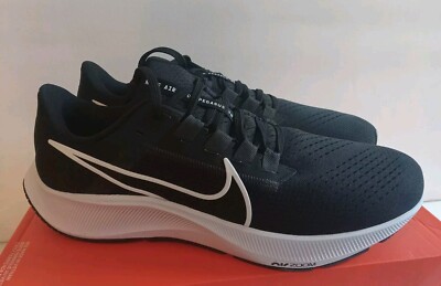 Men's Black Nike 11.5 Air Zoom Pegasus 38 CW7356-002 Running Sneaker Sz NoLid