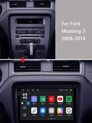 Upgraded Head Unit Car Stereo Radio for Ford Mustang 2010-2014 Display Touch
