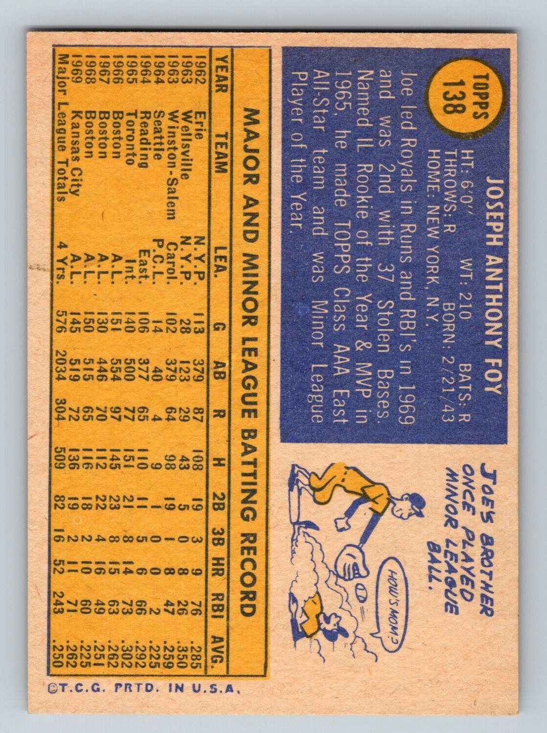 1970 Topps Baseball 1-242 U-pick w/images QTY discounts - Picture 300 of 500