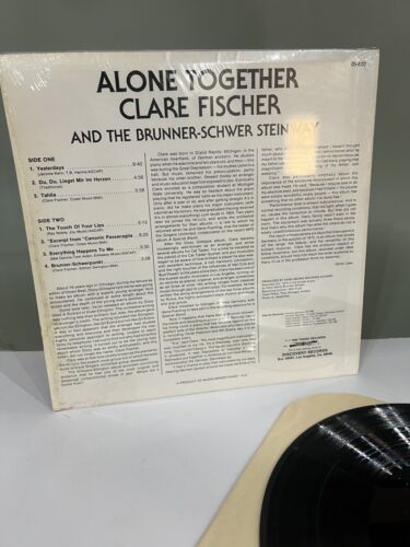 Clare Fischer Alone Together Record DS-820 - Foto 3 di 3
