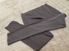 Zenana Womens Gray Leggings Stretch Ankle Length Soft Tight Charcoal