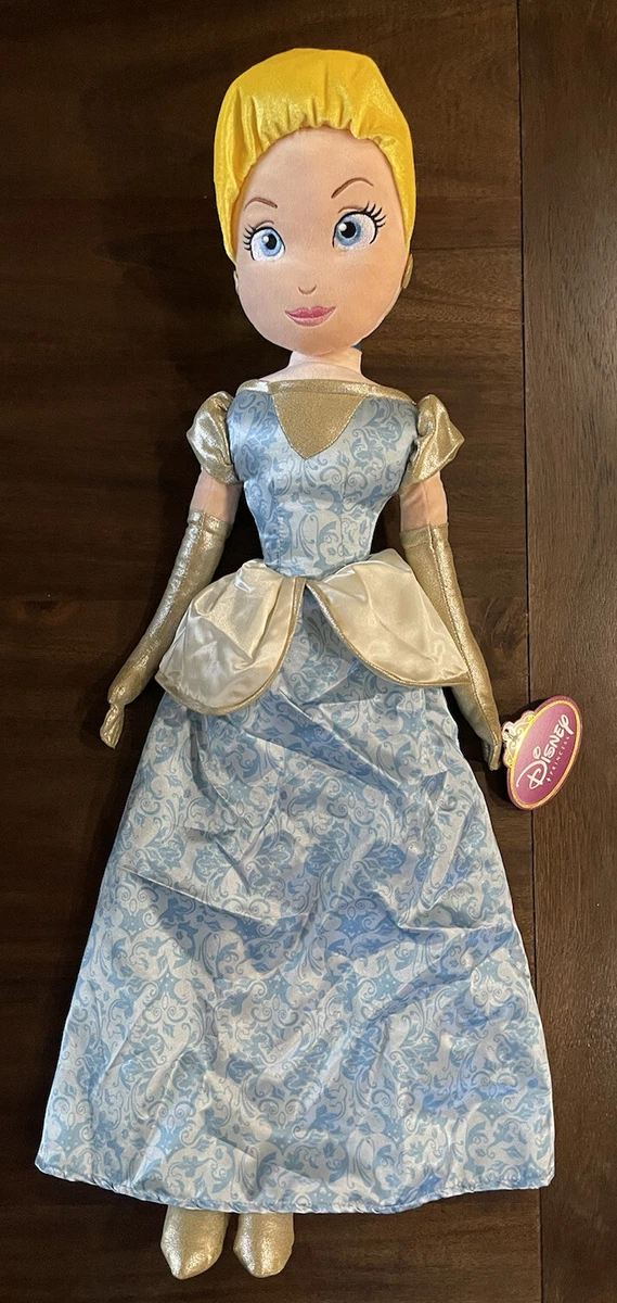 Disney Store Jumbo Plush Princess Cinderella Doll 32” NEW STUFFED DOLL LARGE