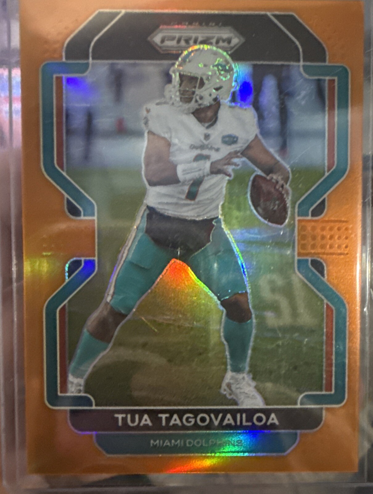 TUA TAGOVAILOA 2021 PANINI PRIZM ORANGE DOLPHINS /249