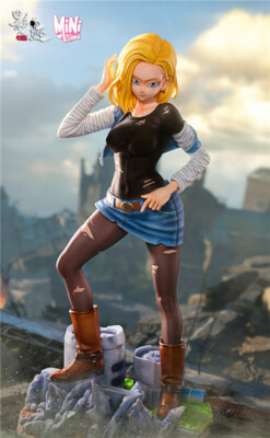 Android 18 Statue Resin DIM Minishow Studio Dragon Ball Z 30cm