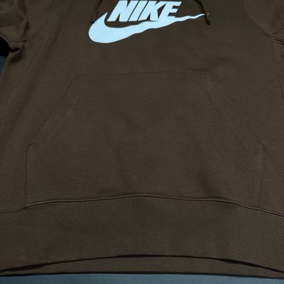 Nike NSW Club Fleece Graphic Pullover Hoodie BV2973-259 Brown Men's Sizes |  eBay