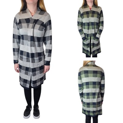 NEU LOOK offene Damen-Cardigan normale Passform Damen lässig langärmelig Pullover Tops