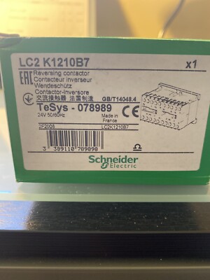 LC2K1210B7.  24VAc. 50/60HZ. SCHNEIDER REVERSING  CONTACTOR